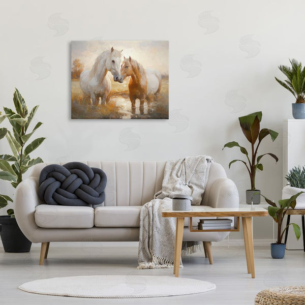 Stupell Industries Ramona Murdock | Horses In Shallow Creek Wall Art