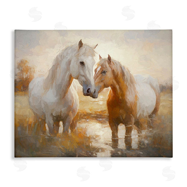 stupell industries Ramona Murdock | Horses in Shallow Creek Wall Art