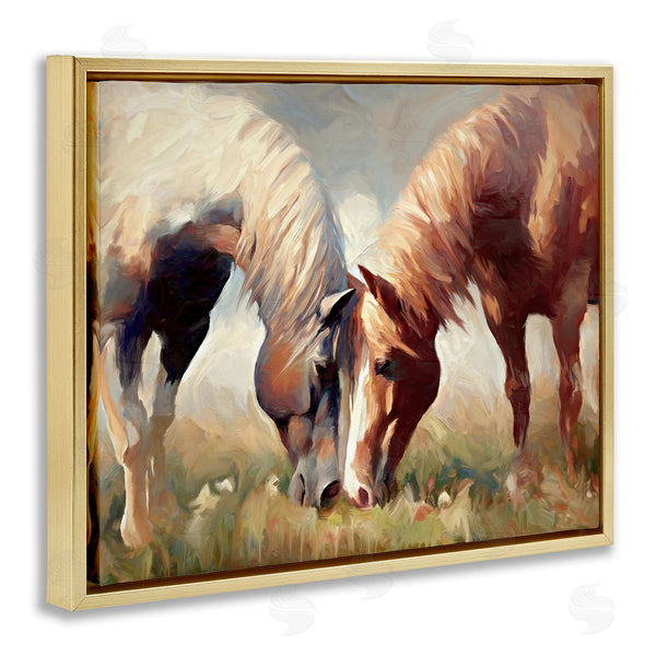 Stupell Industries Ramona Murdock | Horses Touching Noses