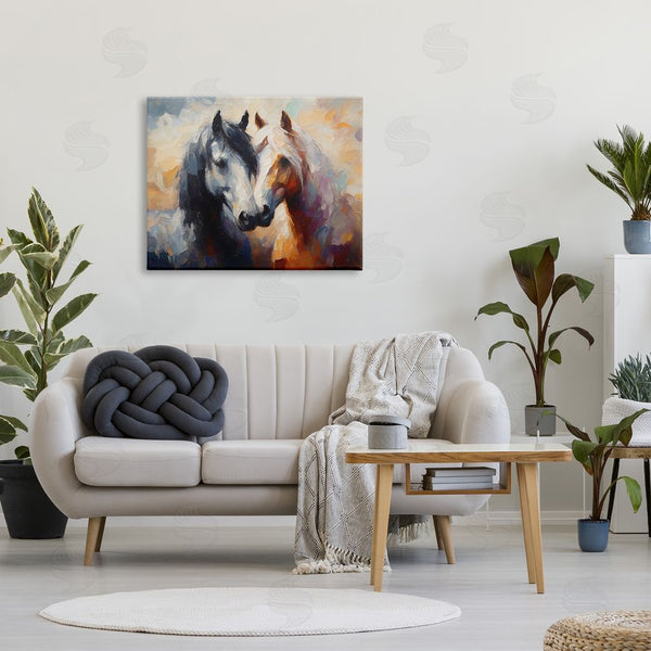 Stupell Industries Ramona Murdock | Hugging Horses Painting Wall Art