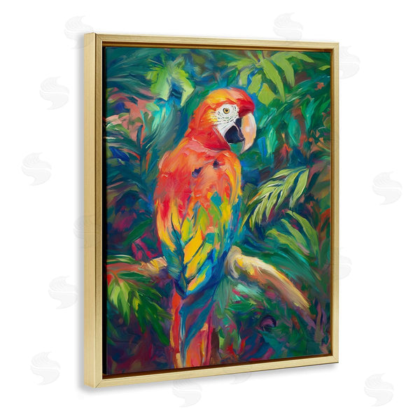 Stupell Industries Ramona Murdock | Jungle Macaw On Branch