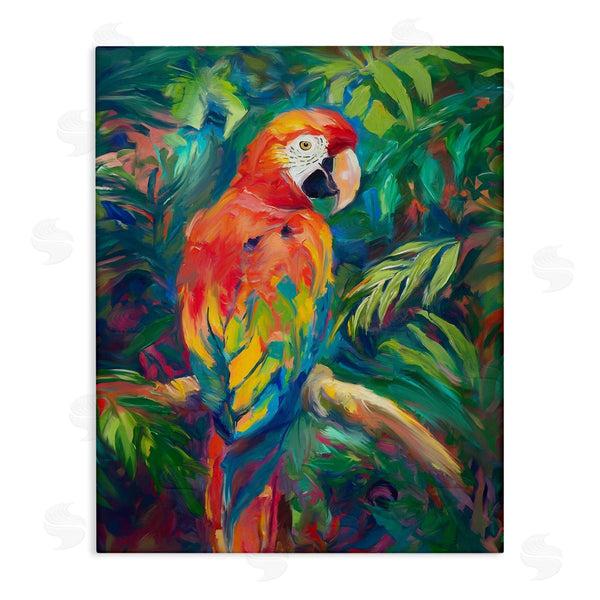 stupell industries Ramona Murdock | Jungle Macaw on Branch