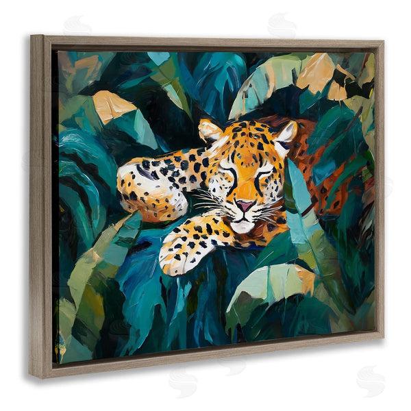 Stupell Industries Ramona Murdock | Leopard Sleeping In Leaves