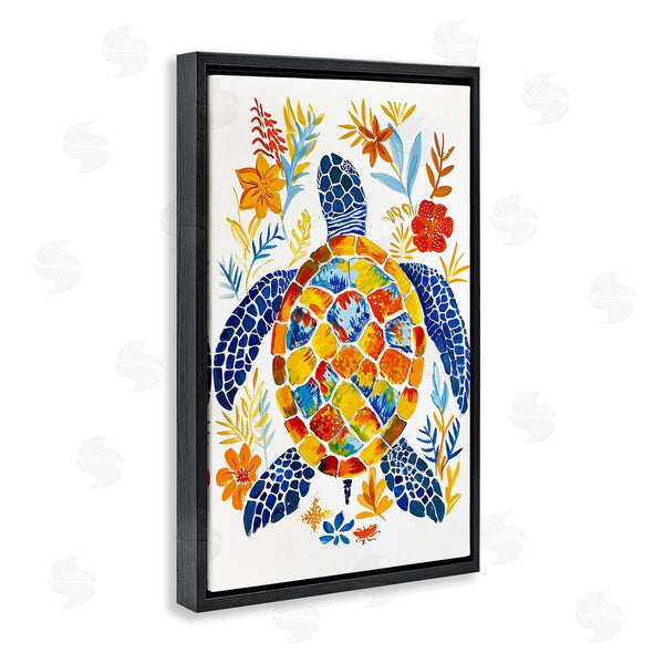 Stupell Industries Ramona Murdock | Nautical Patterned Turtle