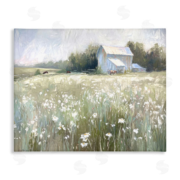 stupell industries Ramona Murdock | Peaceful Pasture Meadow Wall Art