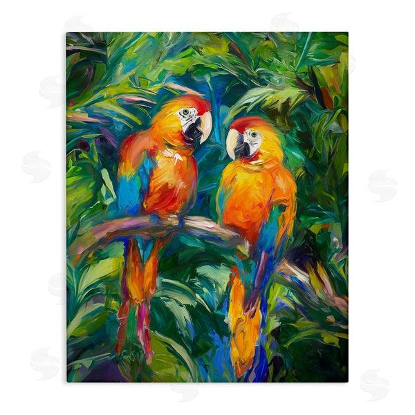 stupell industries Ramona Murdock | Rainforest Parrot Branch