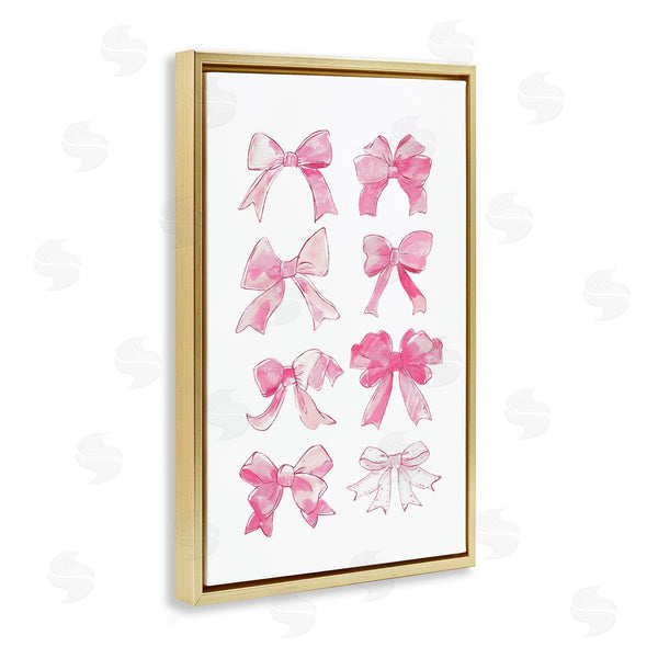 Stupell Industries Ramona Murdock | Rows Of Pink Bows