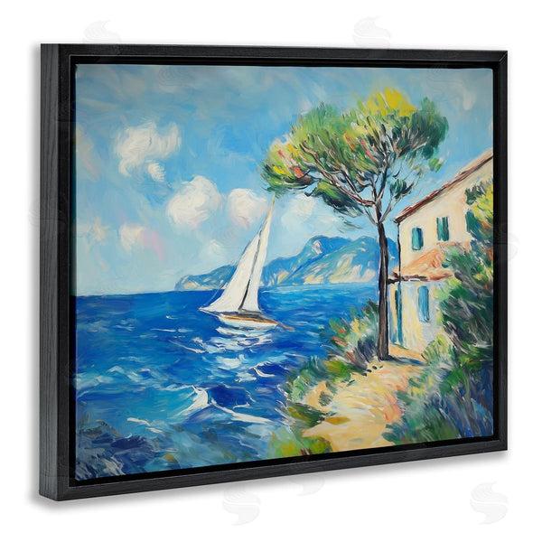 Stupell Industries Ramona Murdock | Sailboat And Beach Villa
