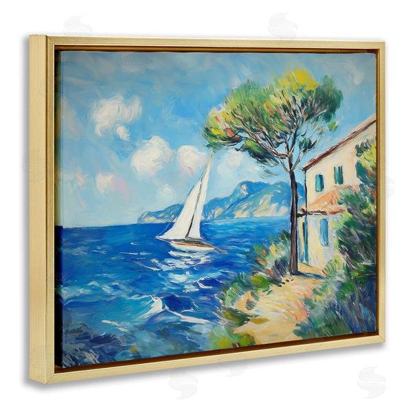 Stupell Industries Ramona Murdock | Sailboat And Beach Villa