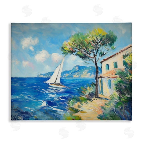 stupell industries Ramona Murdock | Sailboat and Beach Villa