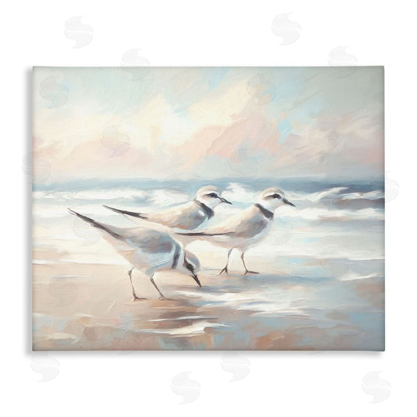 stupell industries Ramona Murdock | Sandpipers Under Warm Beach Sun