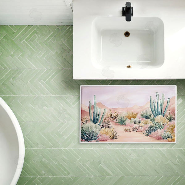 Stupell Industries Ramona Murdock | Sandy Desert Wonderland Plush Bath Mat