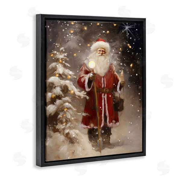 Stupell Industries Ramona Murdock | Santa In Snowy Night Scene Wall Art