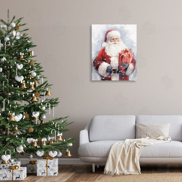 Stupell Industries Ramona Murdock | Santa With Red Gift Wall Art