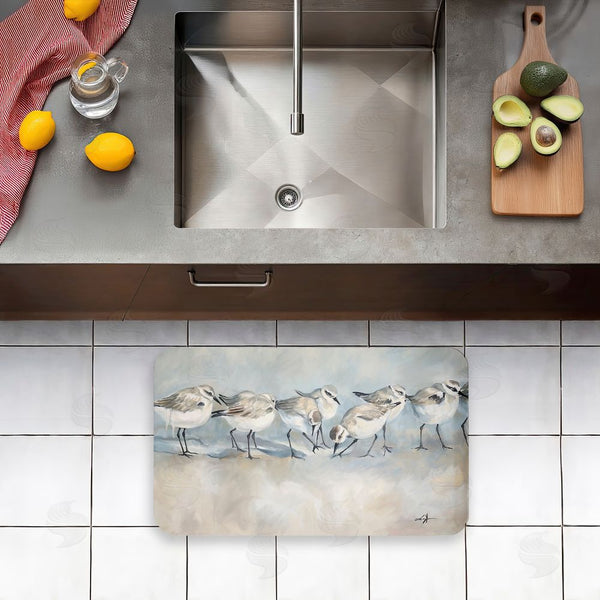 Stupell Industries Ramona Murdock | Shore Birds In A Line Anti-Fatigue Mat