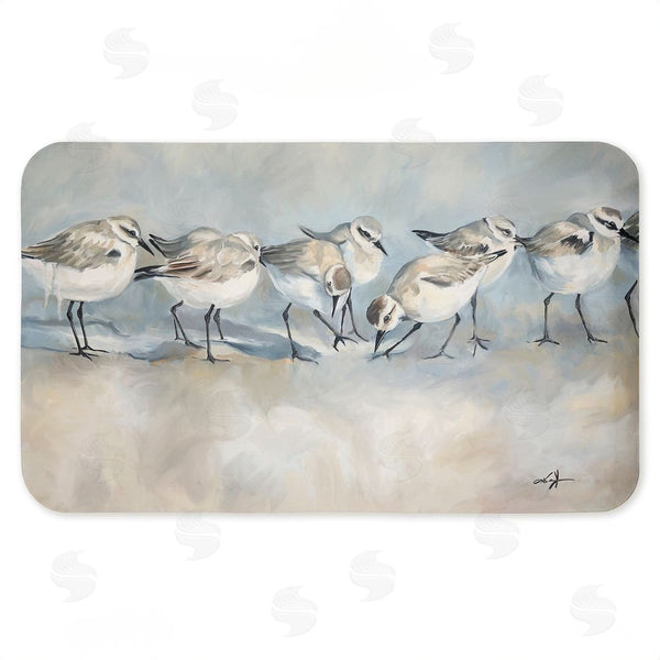 stupell industries Ramona Murdock | Shore Birds In A Line Anti-Fatigue Mat