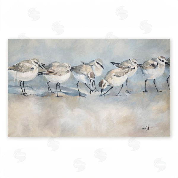 stupell industries Ramona Murdock | Shore Birds In A Line Non-Woven Door Mat