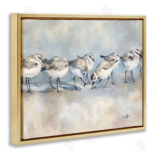 Stupell Industries Ramona Murdock | Shore Birds Lineup On Beach