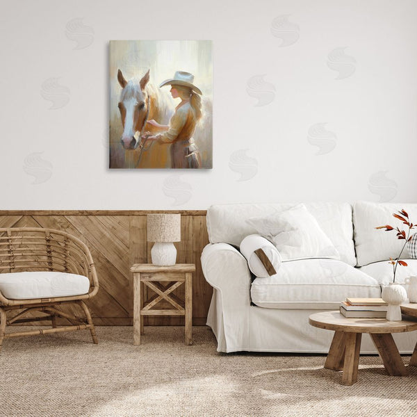 Stupell Industries Ramona Murdock | Sunlit Cowgirl & Horse Wall Art