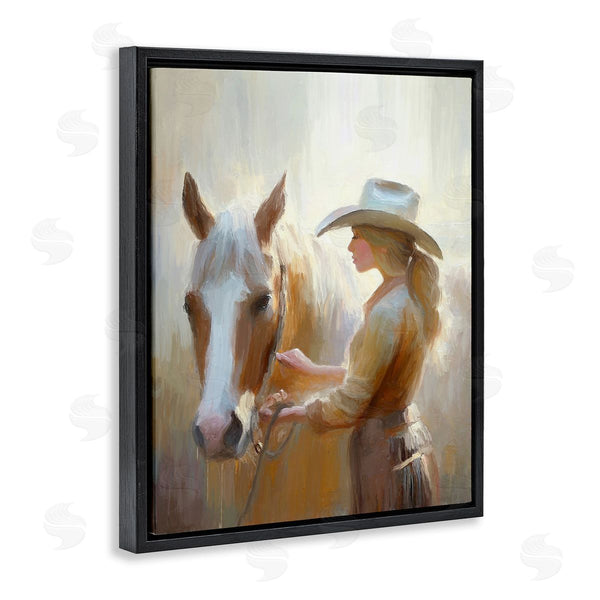 Stupell Industries Ramona Murdock | Sunlit Cowgirl & Horse Wall Art