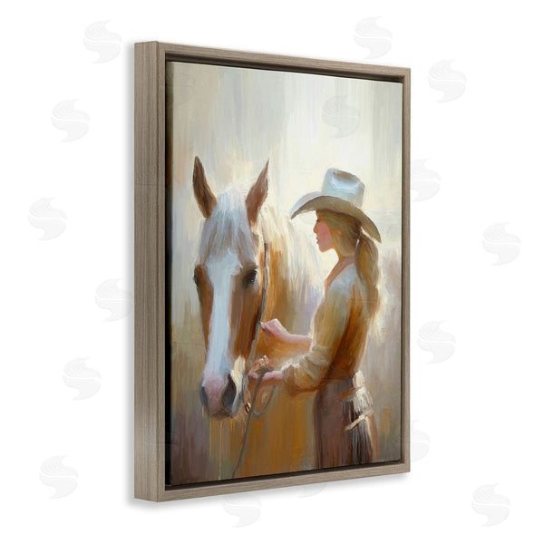 Stupell Industries Ramona Murdock | Sunlit Cowgirl & Horse Wall Art