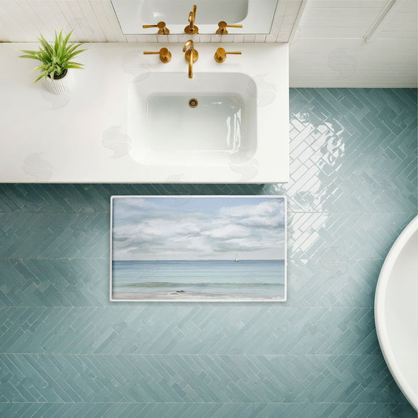 Stupell Industries Ramona Murdock | That Day In Paradise Plush Bath Mat