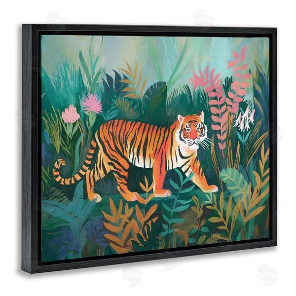 Stupell Industries Ramona Murdock | Tiger In Jungle Leaves Wall Art