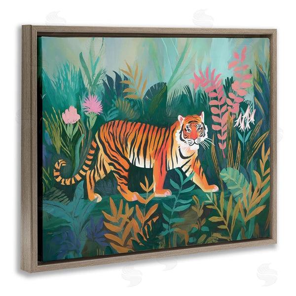 Stupell Industries Ramona Murdock | Tiger In Jungle Leaves Wall Art
