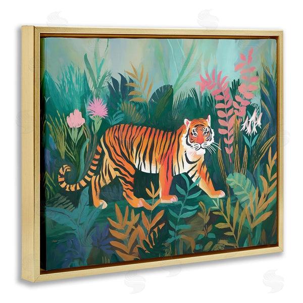 Stupell Industries Ramona Murdock | Tiger In Jungle Leaves Wall Art