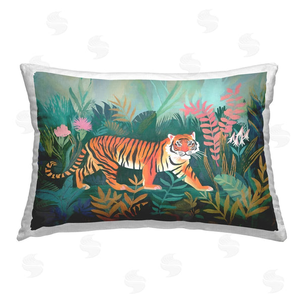 stupell industries Ramona Murdock | Tiger in Jungle Leaves