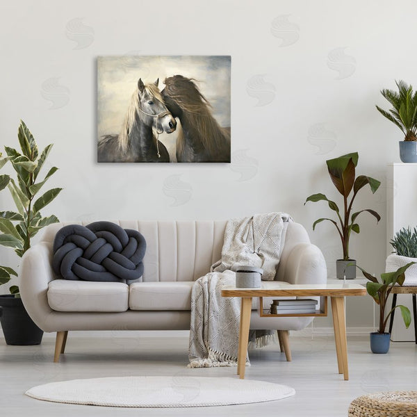 Stupell Industries Ramona Murdock | Traditional Hugging Horses Wall Art