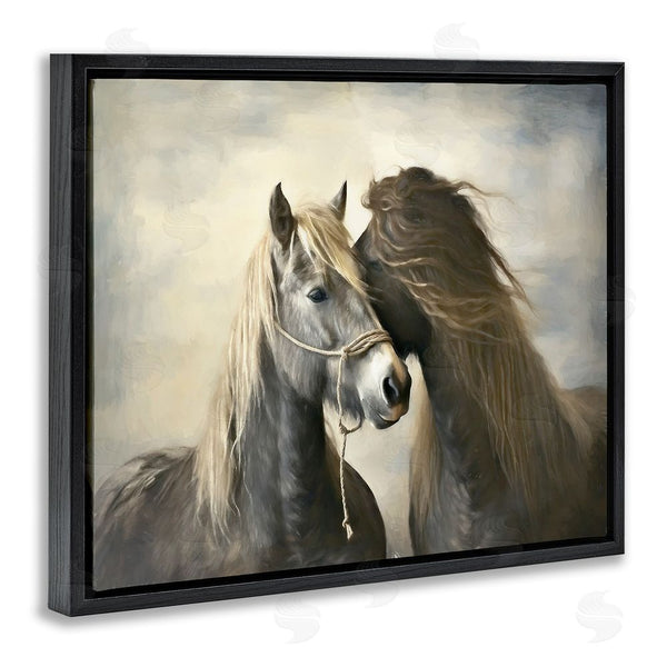 Stupell Industries Ramona Murdock | Traditional Hugging Horses Wall Art