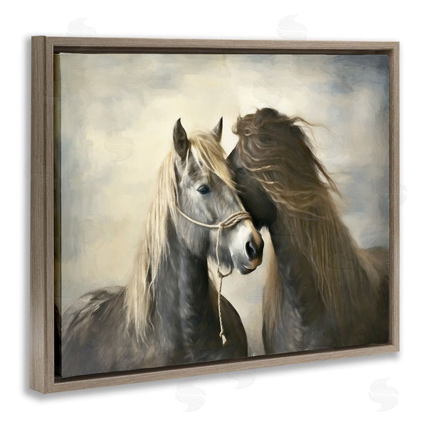 Stupell Industries Ramona Murdock | Traditional Hugging Horses Wall Art