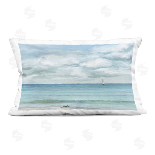 stupell industries Ramona Murdock | Tranquil Cloudy Beach View