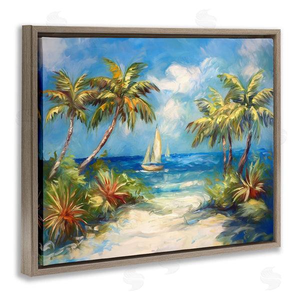 Stupell Industries Ramona Murdock | Tropical Paradise Harbor
