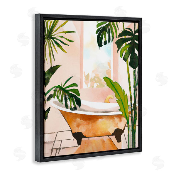 Stupell Industries Ramona Murdock | Tropical Plants & Bathtub Wall Art