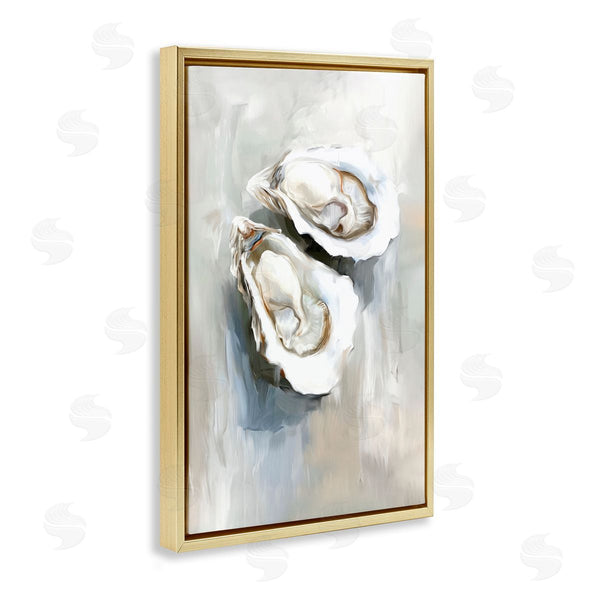 Stupell Industries Ramona Murdock | Two Oysters Seashell Mirage