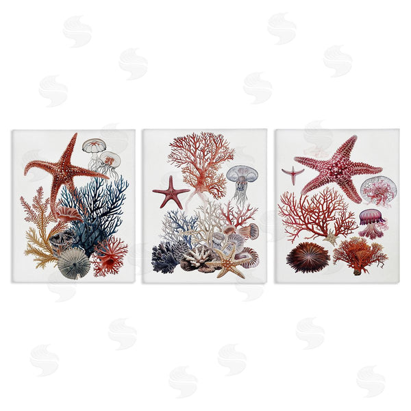 stupell industries Ramona Murdock | Undersea Creatures with Coral Wall Art