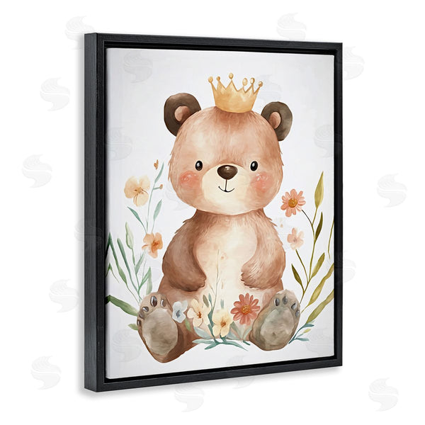 Stupell Industries Ramona Murdock | Whimsical Crowned Baby Bear