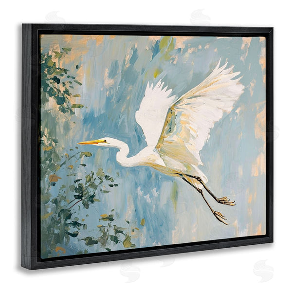 Stupell Industries Ramona Murdock | White Heron In Flight