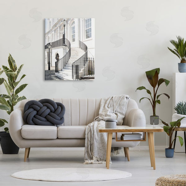 Stupell Industries Ramona Murdock | White Staircase Architecture Wall Art