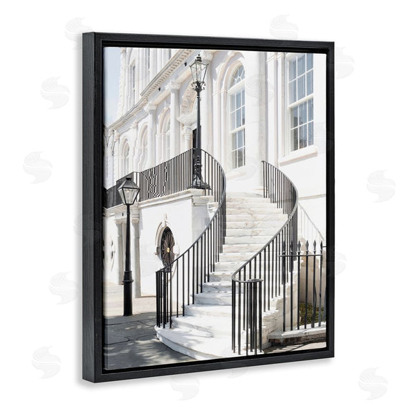 Stupell Industries Ramona Murdock | White Staircase Architecture Wall Art