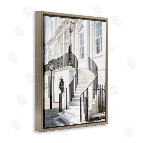 Stupell Industries Ramona Murdock | White Staircase Architecture Wall Art