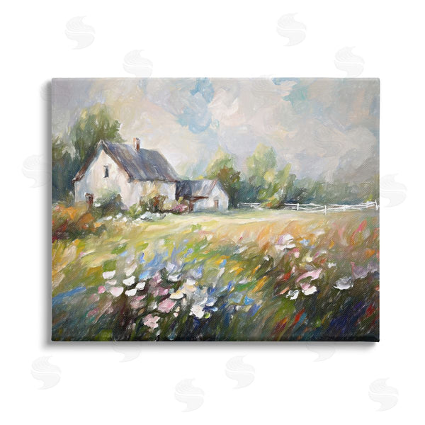 stupell industries Ramona Murdock | Windblown Flowers Farmhouse Wall Art