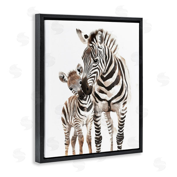 Stupell Industries Ramona Murdock | Zebra Baby With Mother