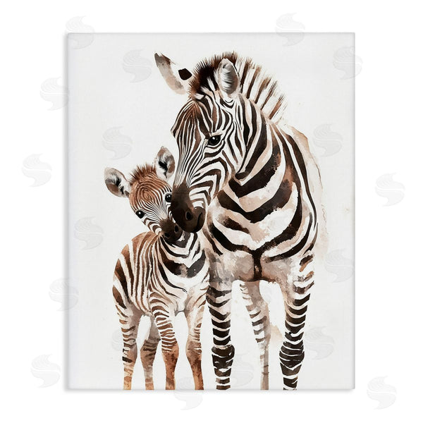 stupell industries Ramona Murdock | Zebra Baby with Mother