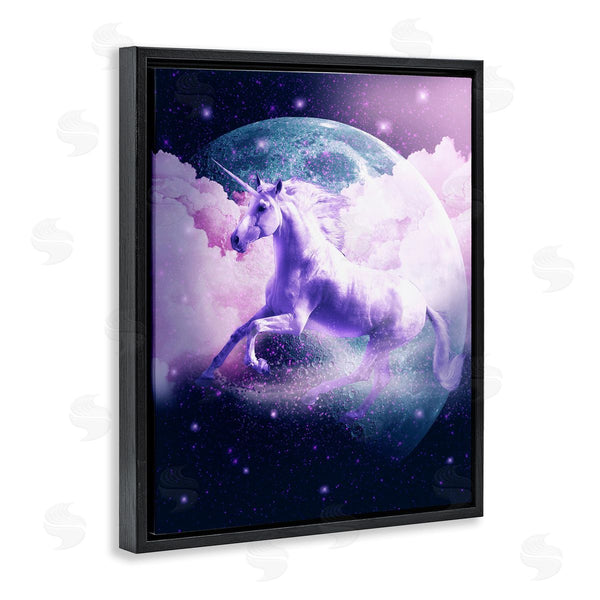 Stupell Industries Random Galaxy | Unicorn In Outer Space Wall Art