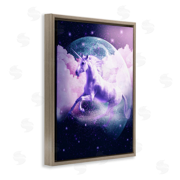 Stupell Industries Random Galaxy | Unicorn In Outer Space Wall Art