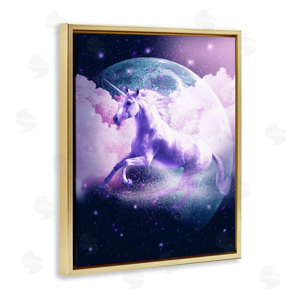 Stupell Industries Random Galaxy | Unicorn In Outer Space Wall Art