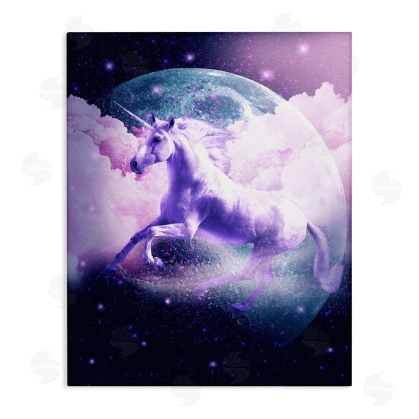 stupell industries Random Galaxy | Unicorn in Outer Space Wall Art